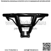 Polaris RZR PRO XP трубчатый стальной передний бампер Pro Race BLACK Powdercoat (для: Polaris) - Image 2