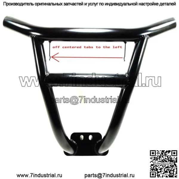Бампер передний стальной черный с дефектами Polaris RZR XP1000 XP4 RS1 Turbo 2019+ - Image 2