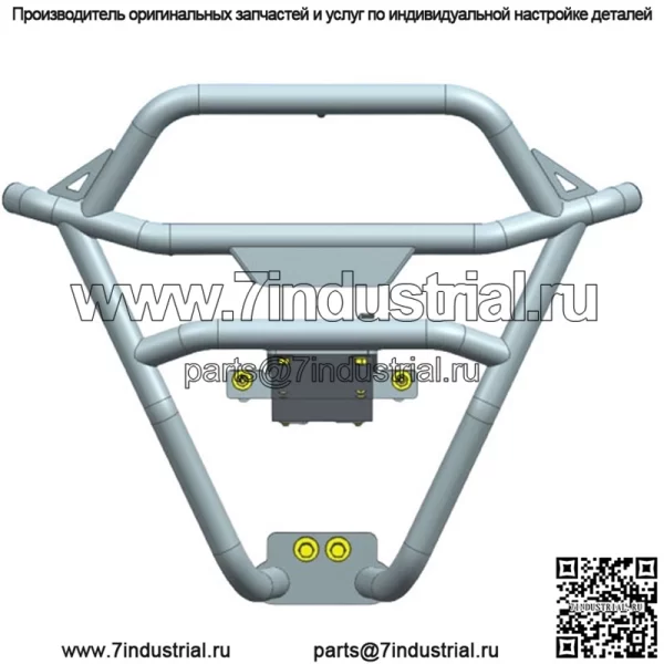 Трубчатый передний защитный бампер RZR, номер детали: 14433 (для: Polaris)
