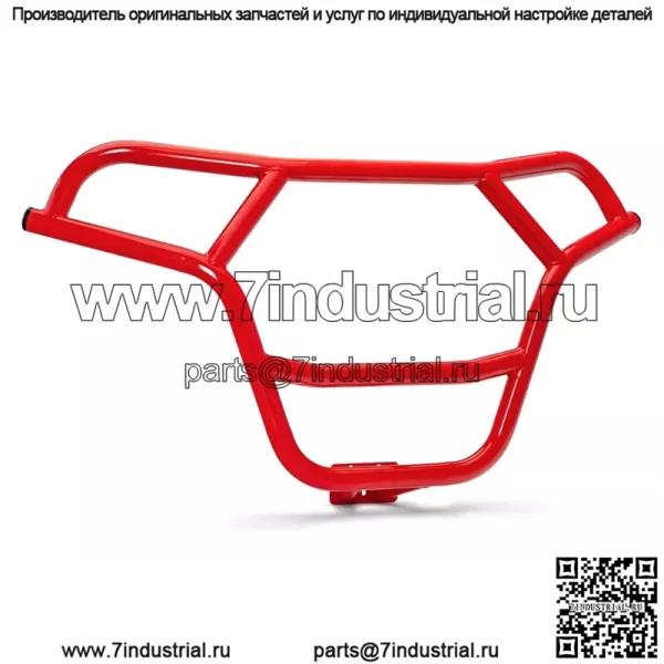 Передний защитный бампер для Polaris RZR XP 1000 (2019-2023) - красный