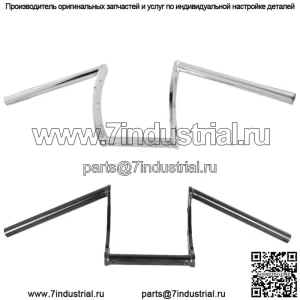 22 мм 7/8" мотоциклетный руль Z-образный руль для Sportster Ctom Chopper