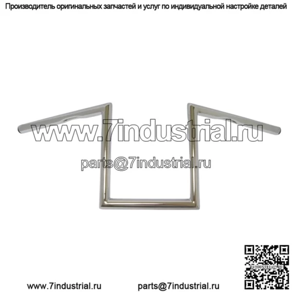 1" традиционный Z-образный руль 10" хромированный жесткий диск 21-234