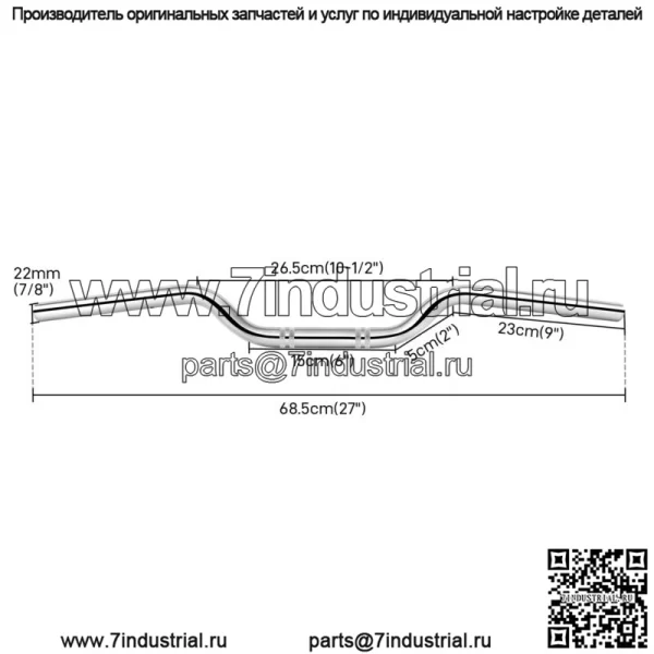 Для мотоцикла Harley Softail Deluxe 7/8" Euro Tracker Drag Руль 22 мм - Image 4