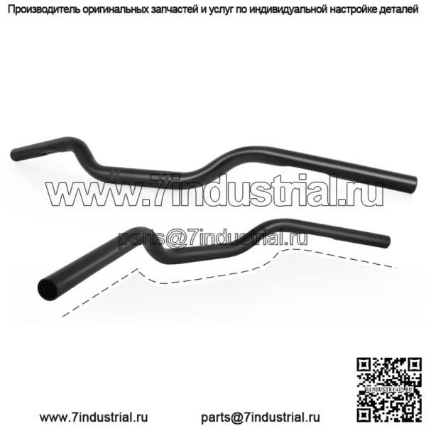 7/8" руль Tracker Drag руль хром для Yamaha XT 450 500 600 750 660 - Image 4