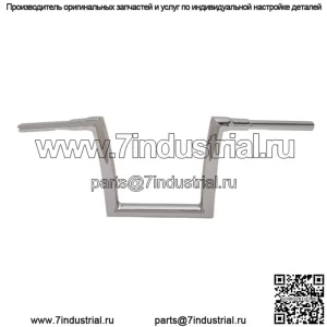 Руль полосовой 1 1/2", подъем 10", хром 0601-4880