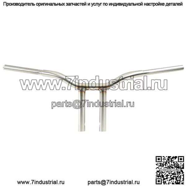 Сварной прямой руль 10" LA-7337-10SS
