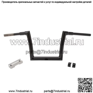 Руль Touring Strip 1-1/2", подъем 10", глянцево-черный 0601-5198
