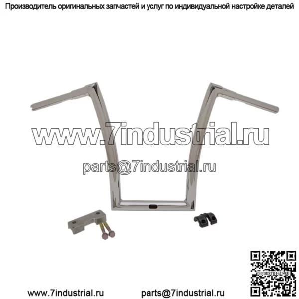 Руль Touring Strip 1-1/2", подъем 17", хром 0601-5203