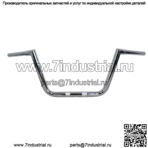 Руль Big Twin Peaks 1 1/4", хром, подъем 10 дюймов, LA-7362-10