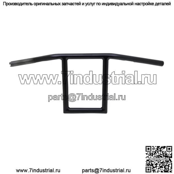 1" Old School оконные ручки 10" черные LA-7385-10B