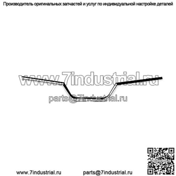 1 дюйм. Руль 1" Хром LA-7332-01