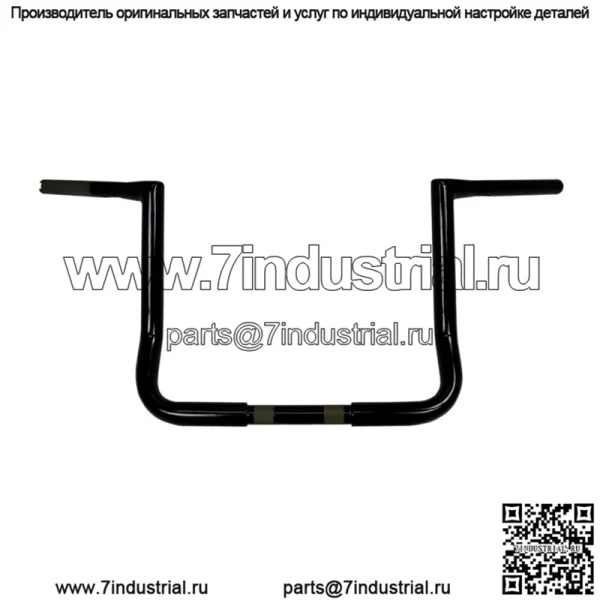 1 1/4 дюйма. Руль Twin Peaks Touring, черное порошковое покрытие LA-7361-12B