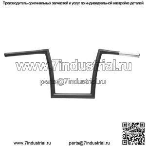 Руль полосовой 1 1/4" 14" плоский черный 0601-3134