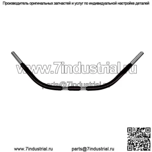 Wild 1 1 1/4 дюйма. Chubby Handlebar Springer Beach Bar - черный WO551B