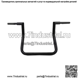 Руль Challenger Twin Peak 1-1/4", 10 дюймов, черный LA-7368-10B