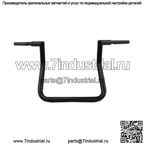 Руль Challenger Twin Peak 1-1/4", 10 дюймов, черный LA-7368-10B