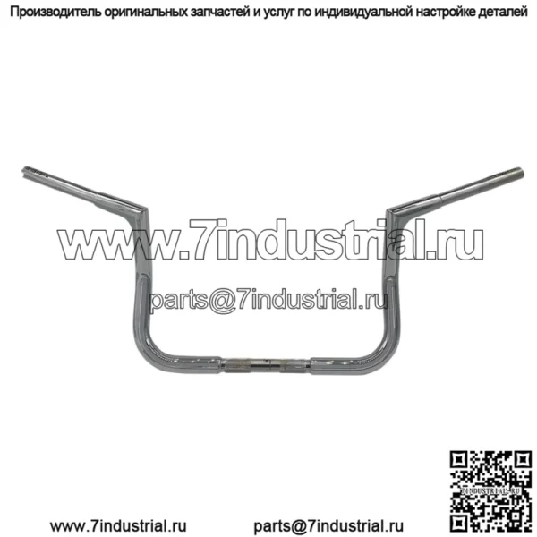 Вкл. 1-1/4" плоский руль, хром 705010