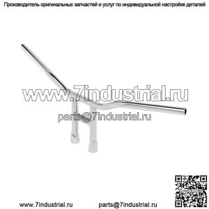 Руль 1" с прорезями, хром 6220-1056
