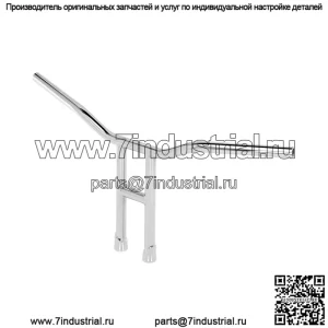 Руль 1" с прорезями, хром 6224-1056