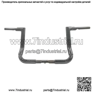 Вкл. 1-1/2" EZ Install Flat Top Handlebar 12" Chrome 605012