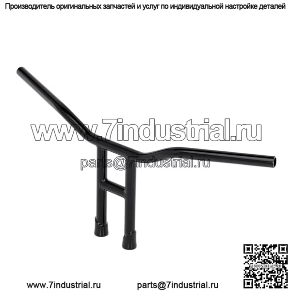 1" Руль с прорезями Черный 6222-2016