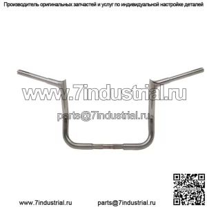 Вкл. 1 1/4" EZ Install Pointed Top Handlebar Kits 10" Chrome 909110