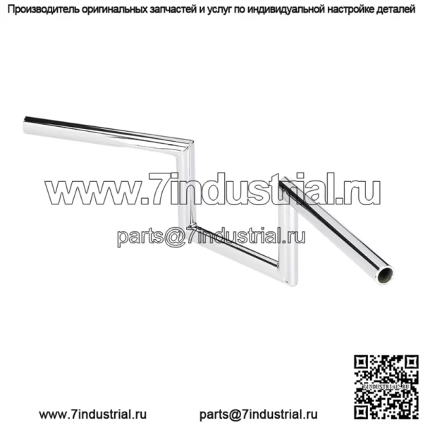 Руль 1" с прорезями, хром 6010-1056