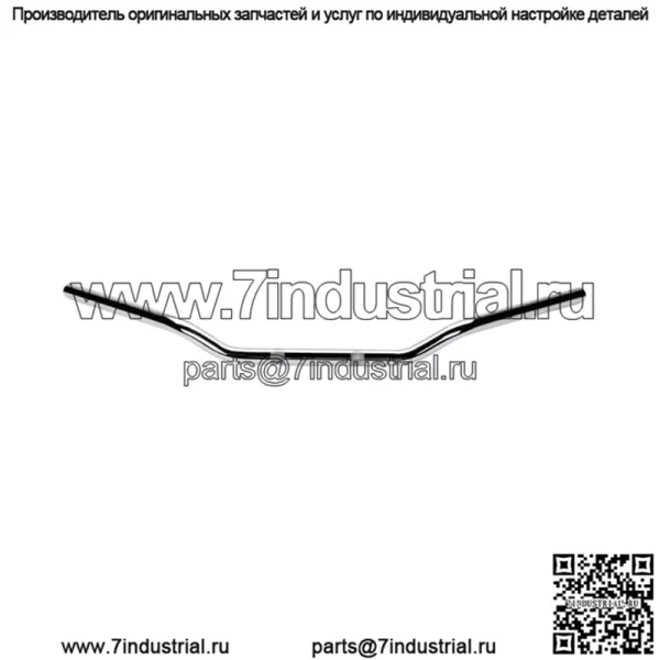 1-дюймовый метрический руль Drag Cruiser Clubman Drag Bend - хром 650-08743