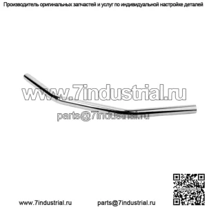 1-дюймовый руль с тягой - изгиб 27 градусов - хром 650-08411