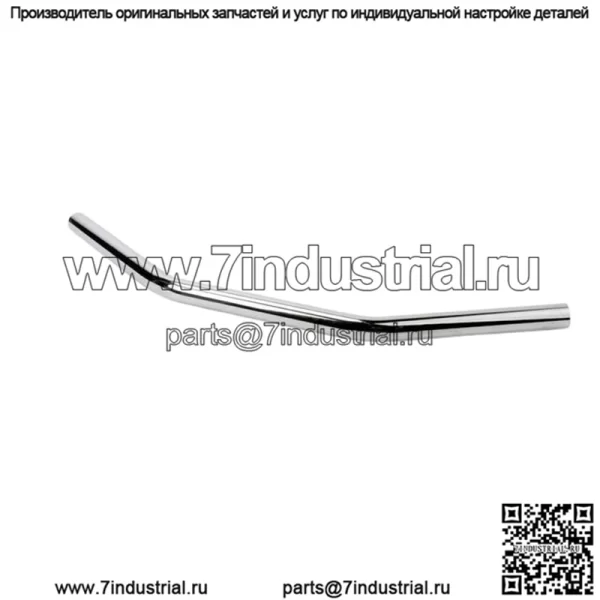 1-дюймовый руль с тягой - изгиб 27 градусов - хром 650-08411