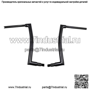 Вкл. 1-1/2" EZ Install Flat Top Handlebar 16" Black 608016-B