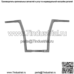 Вкл. 1-1/4" EZ Install Flat Top Handlebar 16" Chrome 707016