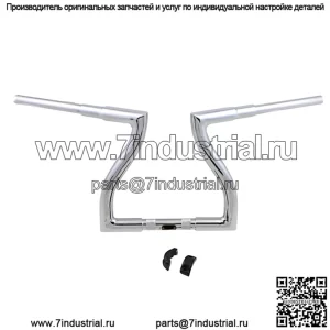 Руль молотилки 12" хром LA-7327-12