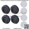 Упаковка из 4 черных с черной ручкой 600D для шин 22"-31" сумки для шин - Image 2