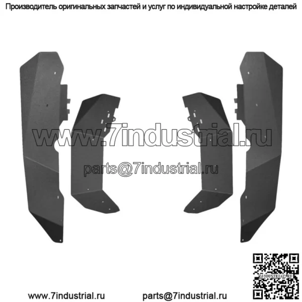 Расширения арок Max для Polaris RZR XP1000 Turbo 2019-2023 64 дюйма (для: Polaris)