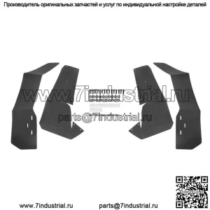 4x расширенные брызговики для Polaris RZR S 900/4 900 /S 1000 2015-2020 (для: Polaris)