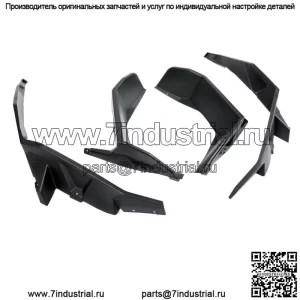 Для Polaris RZR XP 1000 2014-2023 Расширители крыльев, брызговики, передние и задние, расширенные (для: Polaris)
