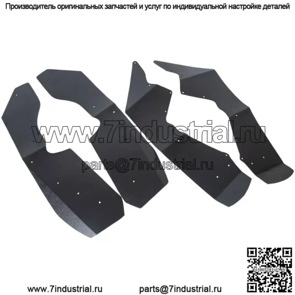 Расширения крыльев/крыльев, черный пластик для Polaris RZR 800 2009-2014 (для: Polaris) - Image 5