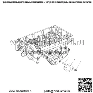 Прокладка Polaris, оригинальная OEM-часть 3040083, кол-во 1