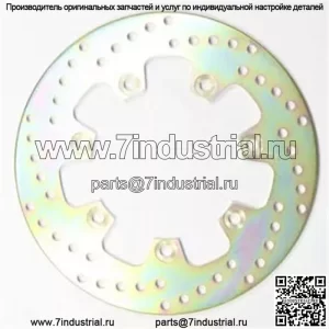 ПОДХОДИТ ДЛЯ KAWASAKI GPZ 750 R1 1982 Передний тормозной диск Ротор и колодки MD4010LS