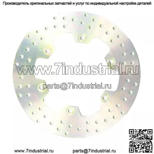 MD3076 Мотоциклетный задний правый тормозной диск из нержавеющей стали, серебристый - 276 мм