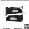 Черный пара солнцезащитных козырьков Sidea для зеркала Vanity Mirror C6 Shades 23142245