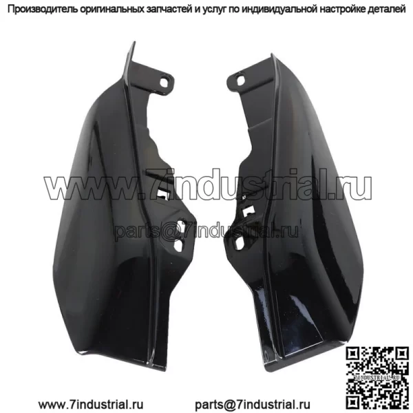 Для Road King Street Glide 2017-2022 Mid-Frame Air Deflector Heat Shield Black - Image 2