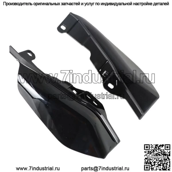 Для Road King Street Glide 2017-2022 Mid-Frame Air Deflector Heat Shield Black - Image 3