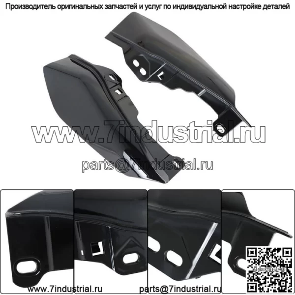 Для Road King Street Glide 2017-2022 Mid-Frame Air Deflector Heat Shield Black - Image 5