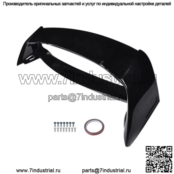 Для Civic 4DR Sedan 2006-2011 гг. Глянцевый черный спойлер на крыло багажника Mugen Style - Image 2