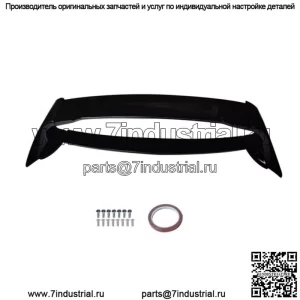 Спойлер багажника для седана Honda Civic 2006-2011 Mugen Style глянцевый черный ABS
