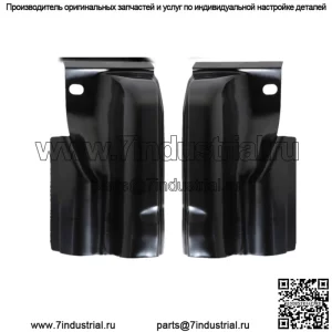 Для Ford F-150 Crew Cab 2009-2014 гг. Стальные углы кабины 4 двери, пара сменных черных