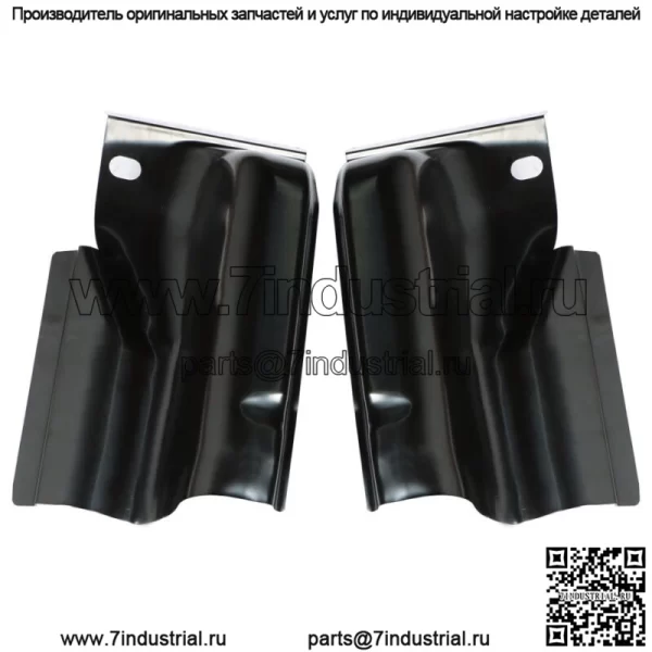 Для Ford F-150 Crew Cab 2009-2014 гг. Стальные углы кабины 4 двери, пара сменных черных - Image 2