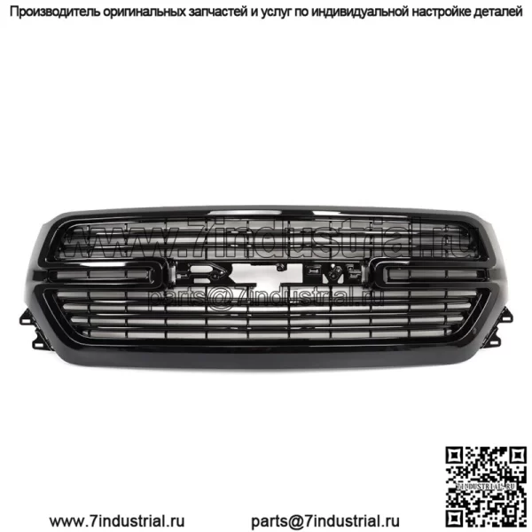 Передняя сетчатая верхняя решетка для Dodge Ram 1500 2019-2023, глянцево-черная 68366528AH - Image 2